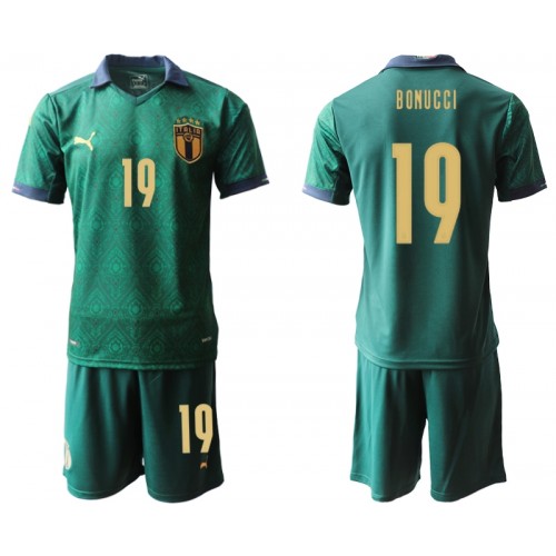 Italija Dres Leonardo Bonucci 19 Dječji Treći Euro 2020 Kratkih Rukava Italija Dres Leonardo Bonucci 19 Dječji Treći Euro 2020 Kratkih Rukava